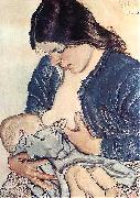 Stanislaw Wyspianski Motherhood, Sweden oil painting artist
